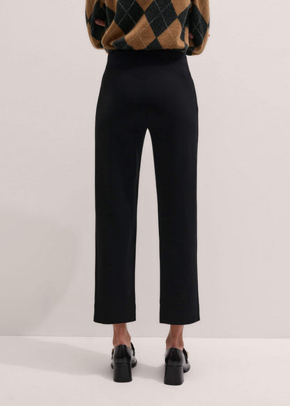 ME+EM Clothing Black Travel Tailoring Pull On Slim Crop Pant