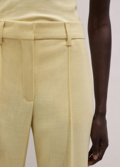 ME+EM Clothing Yellow Tailored Straight Crop Pant
