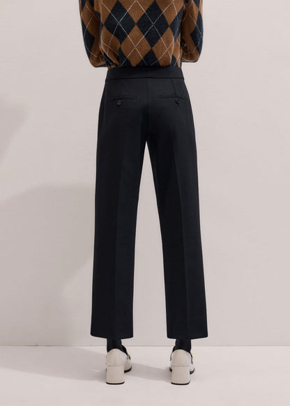 ME+EM Clothing Black Slim Crop Tux Pant | Pants