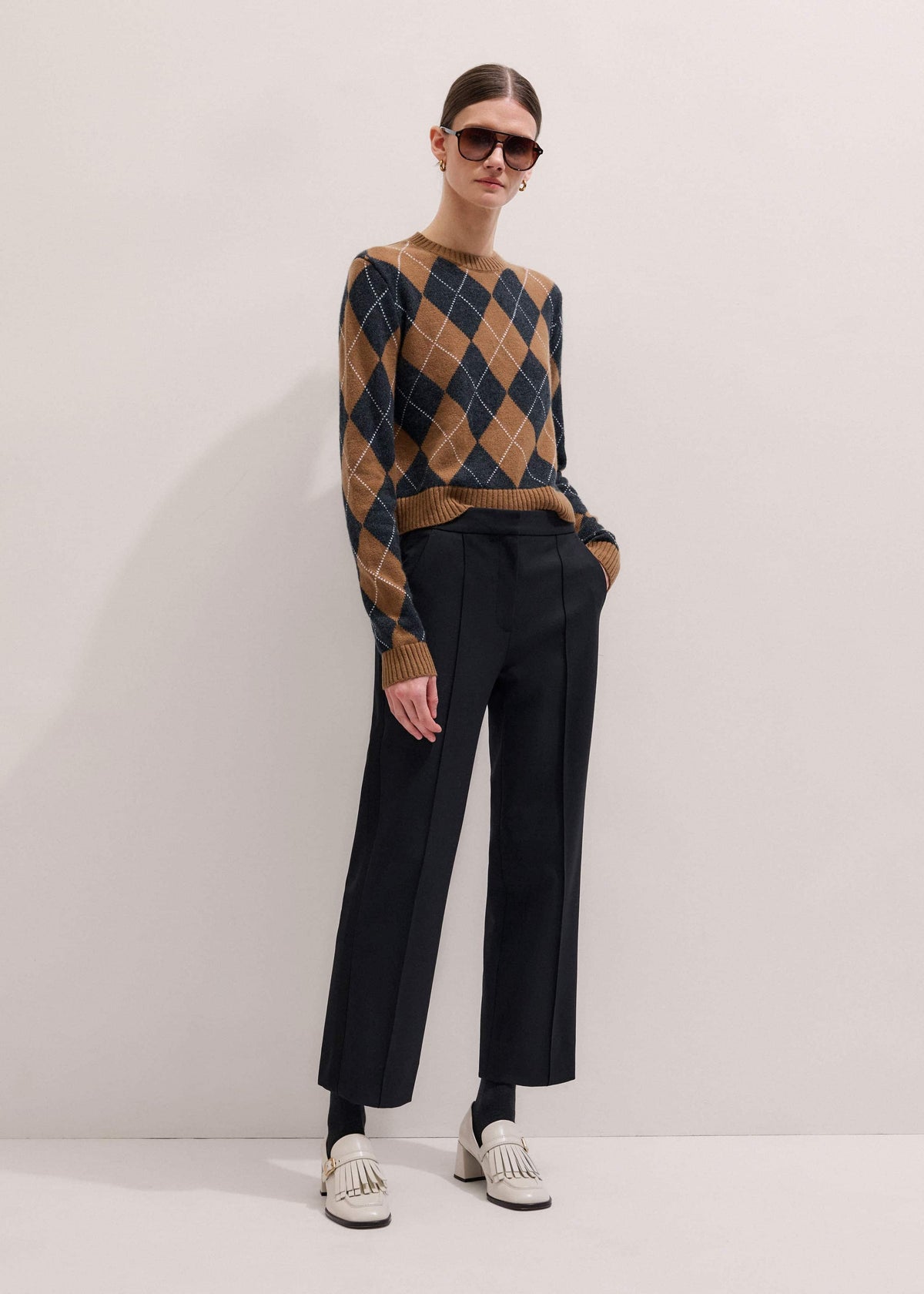 ME+EM Clothing Black Slim Crop Tux Pant | Pants