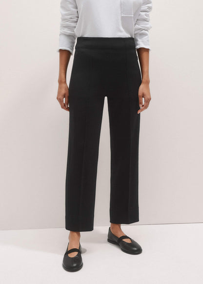ME+EM Clothing Black Wool-Blend Travel Tailoring Slim Crop Pant