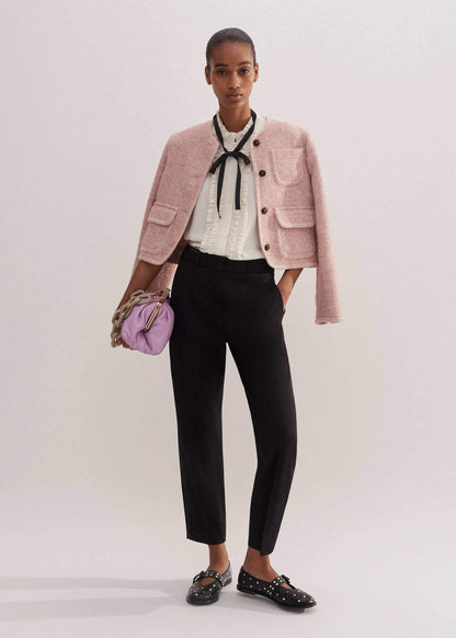 ME+EM Clothing Black Slim Crop Forever Tux Pant | Woven Pants