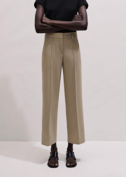 ME+EM Clothing Sand Tailored Straight Crop Pant