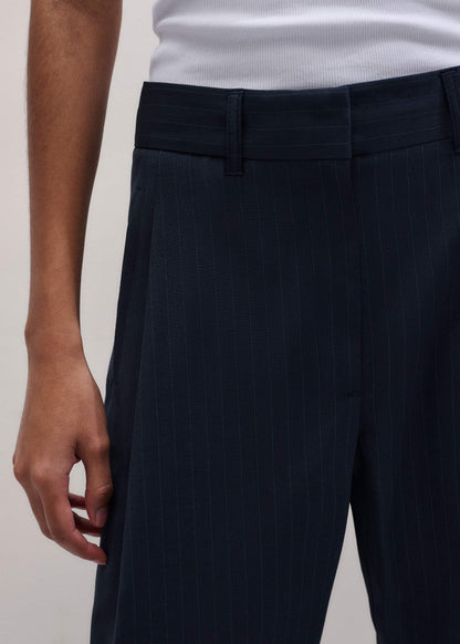 ME+EM Clothing Navy Pinstripe Clever Pant