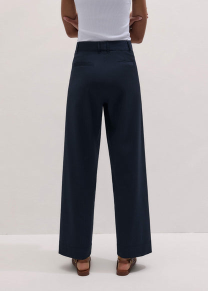 ME+EM Clothing Navy Pinstripe Clever Pant