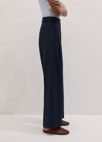 ME+EM Clothing Navy Pinstripe Clever Pant