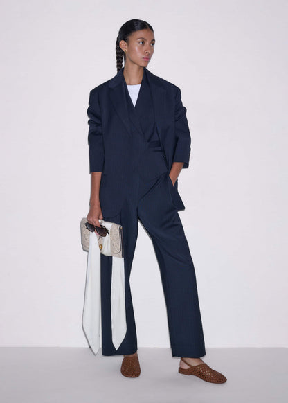 ME+EM Clothing Navy Pinstripe Clever Pant
