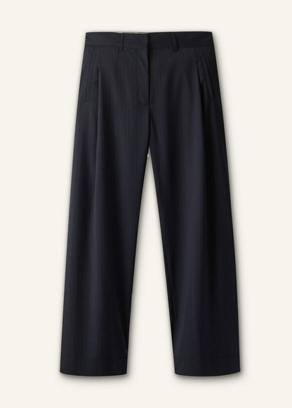 ME+EM Clothing Navy Pinstripe Clever Pant