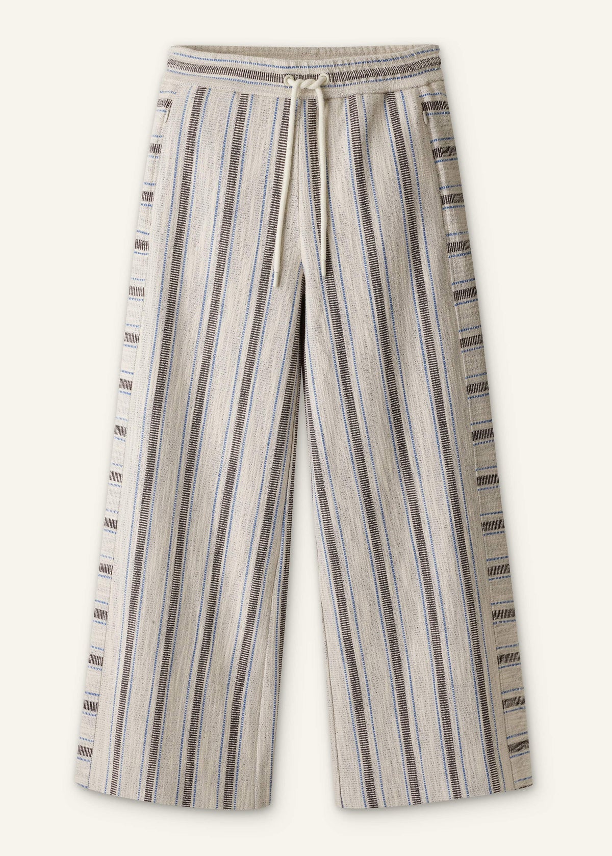 ME+EM Clothing Cream Stripe Crop Track Pant