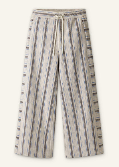 ME+EM Clothing Cream Stripe Crop Track Pant