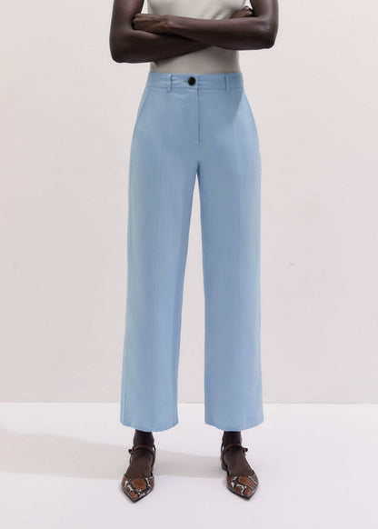 ME+EM Clothing Blue Straight Crop Pant