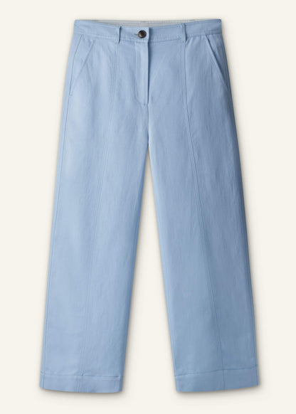 ME+EM Clothing Blue Straight Crop Pant