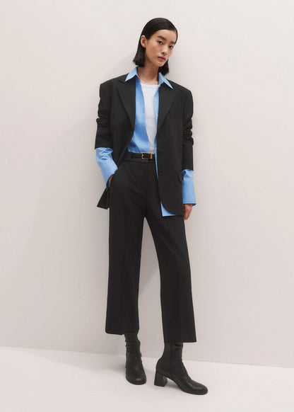 ME+EM Clothing Black Straight Crop Pant