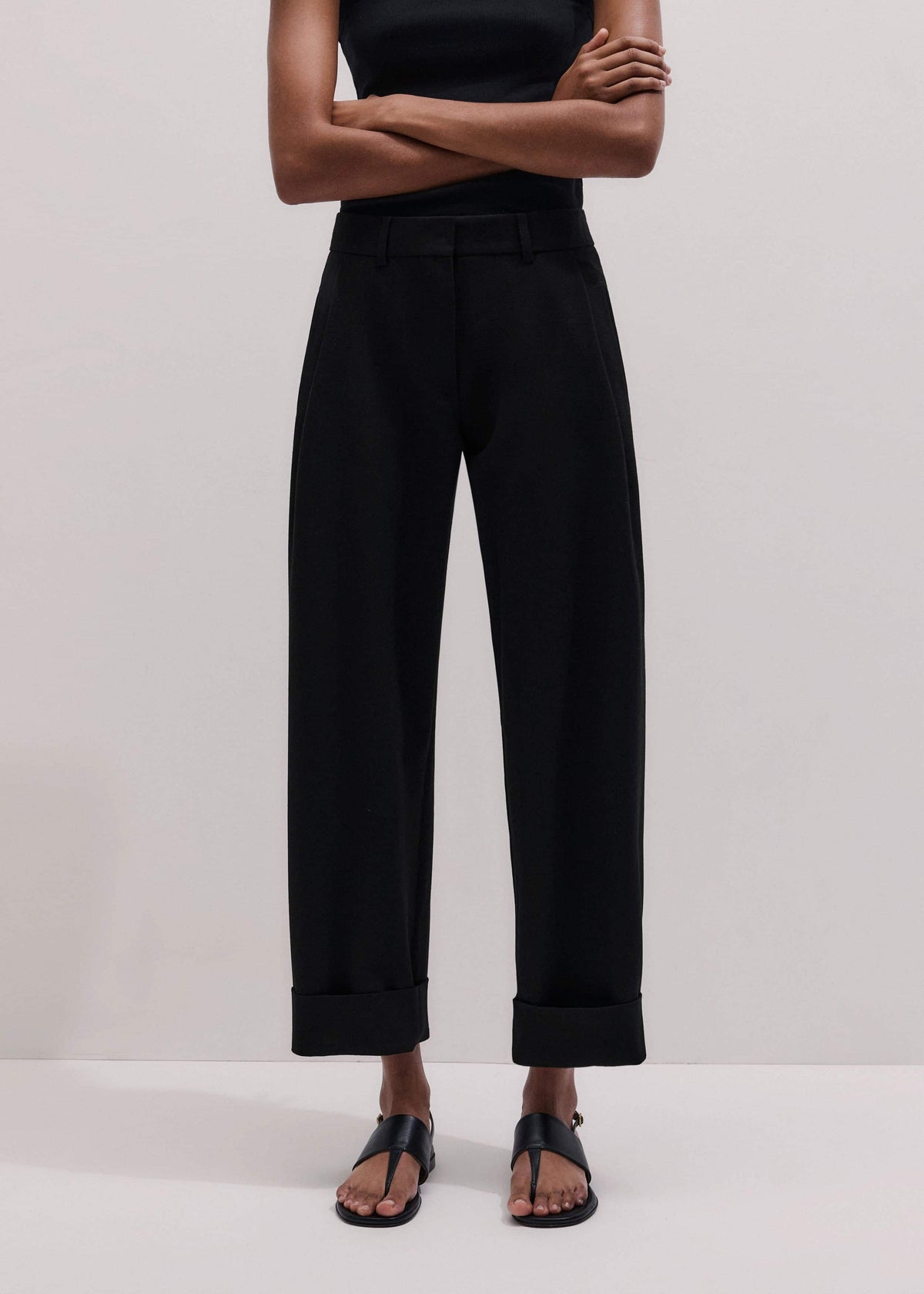 ME+EM Clothing Black Clever Tapered Pant