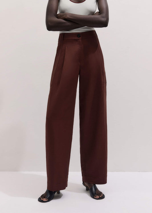 ME+EM Clothing Cinnamon Brown Extreme Taper Pant