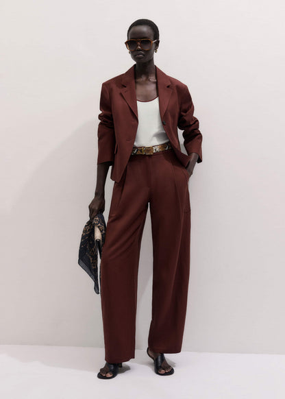 ME+EM Clothing Cinnamon Brown Extreme Taper Pant
