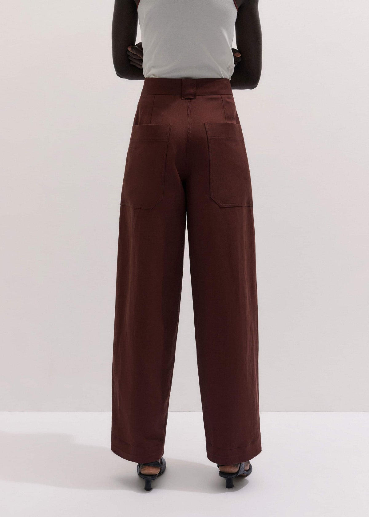 ME+EM Clothing Cinnamon Brown Extreme Taper Pant