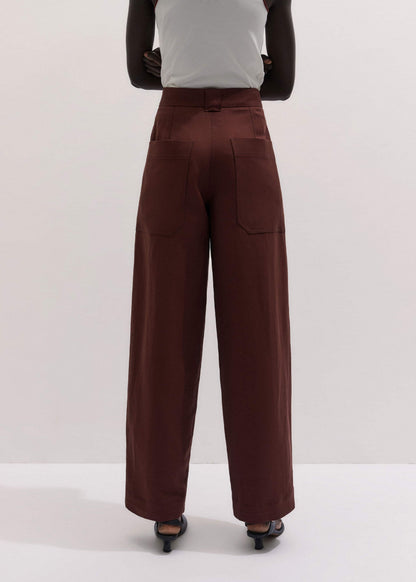 ME+EM Clothing Cinnamon Brown Extreme Taper Pant