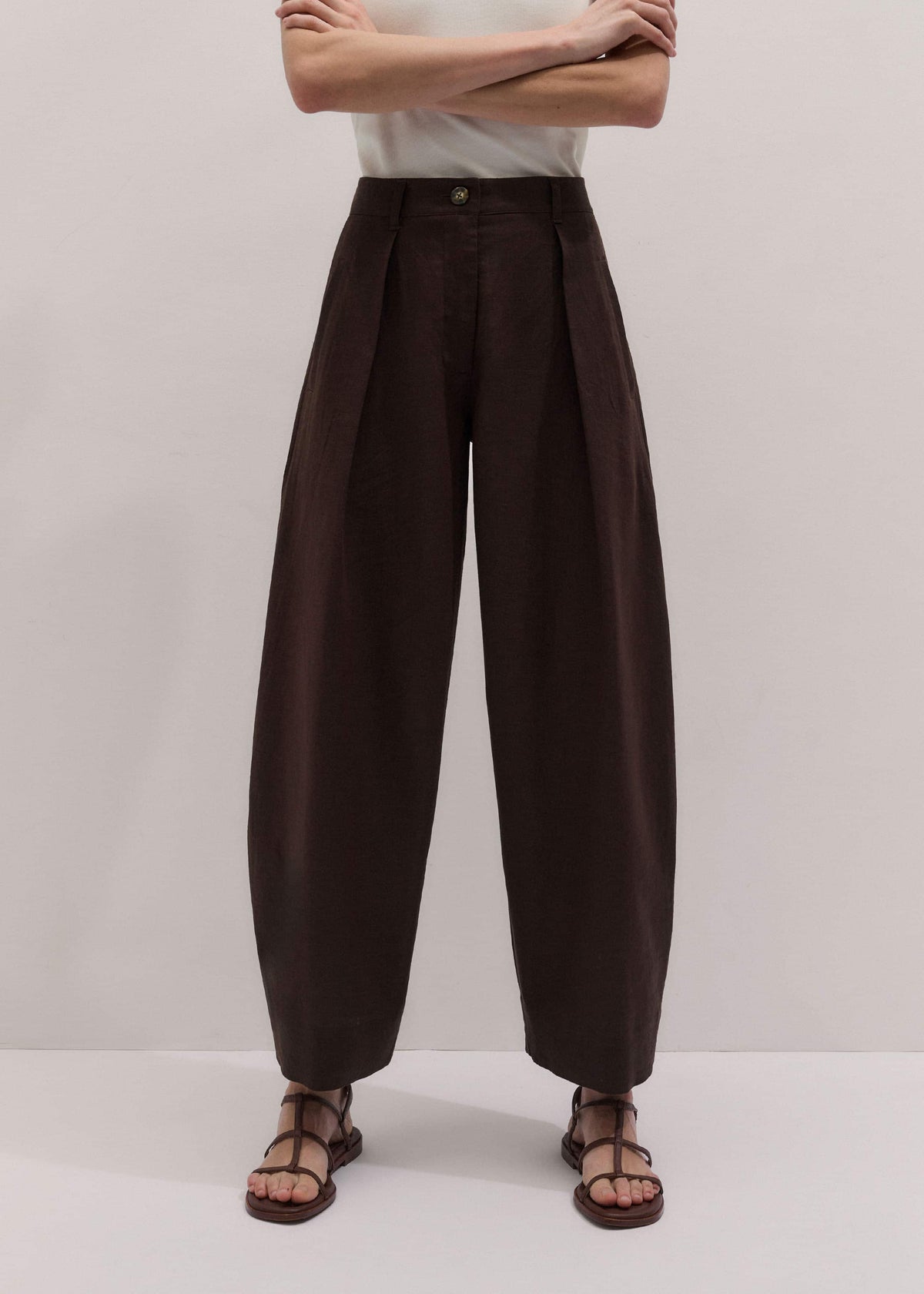 ME+EM Clothing Brown Extreme Taper Pant
