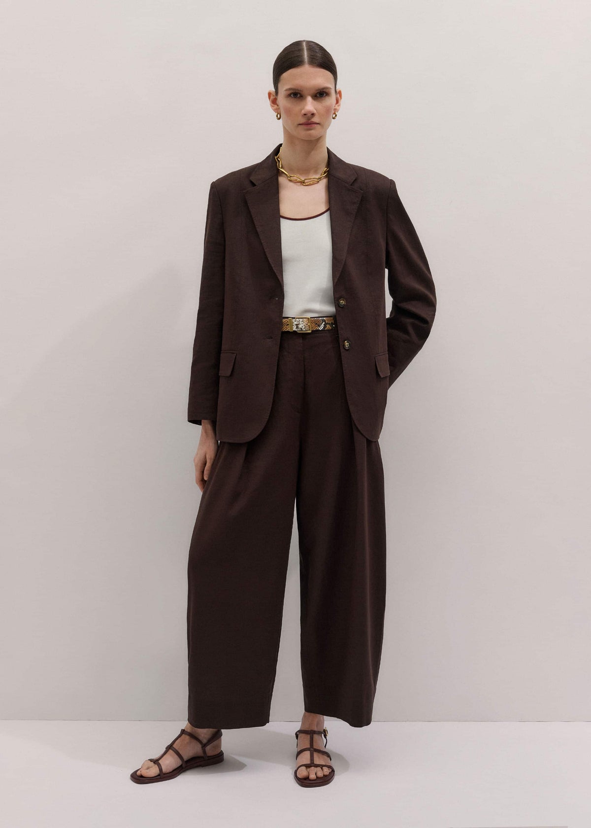 ME+EM Clothing Brown Extreme Taper Pant