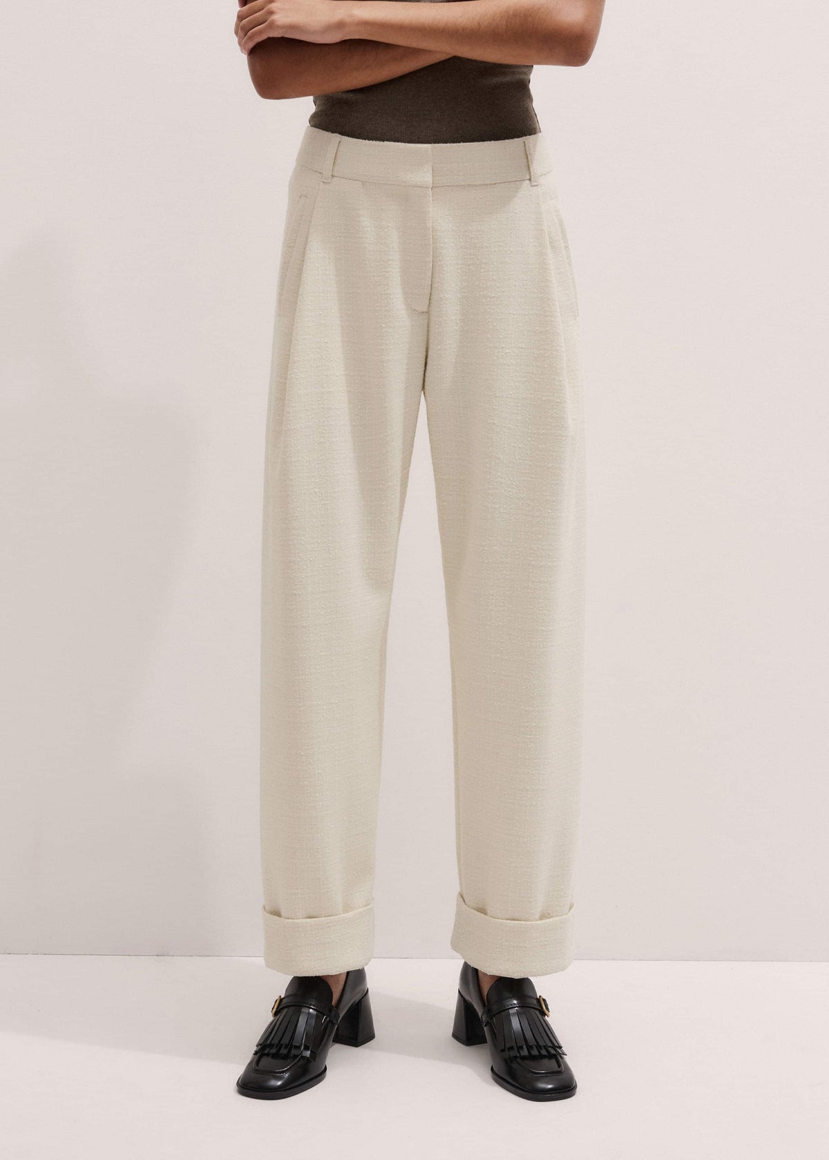 ME+EM Clothing Ivory Clever Tapered Pant