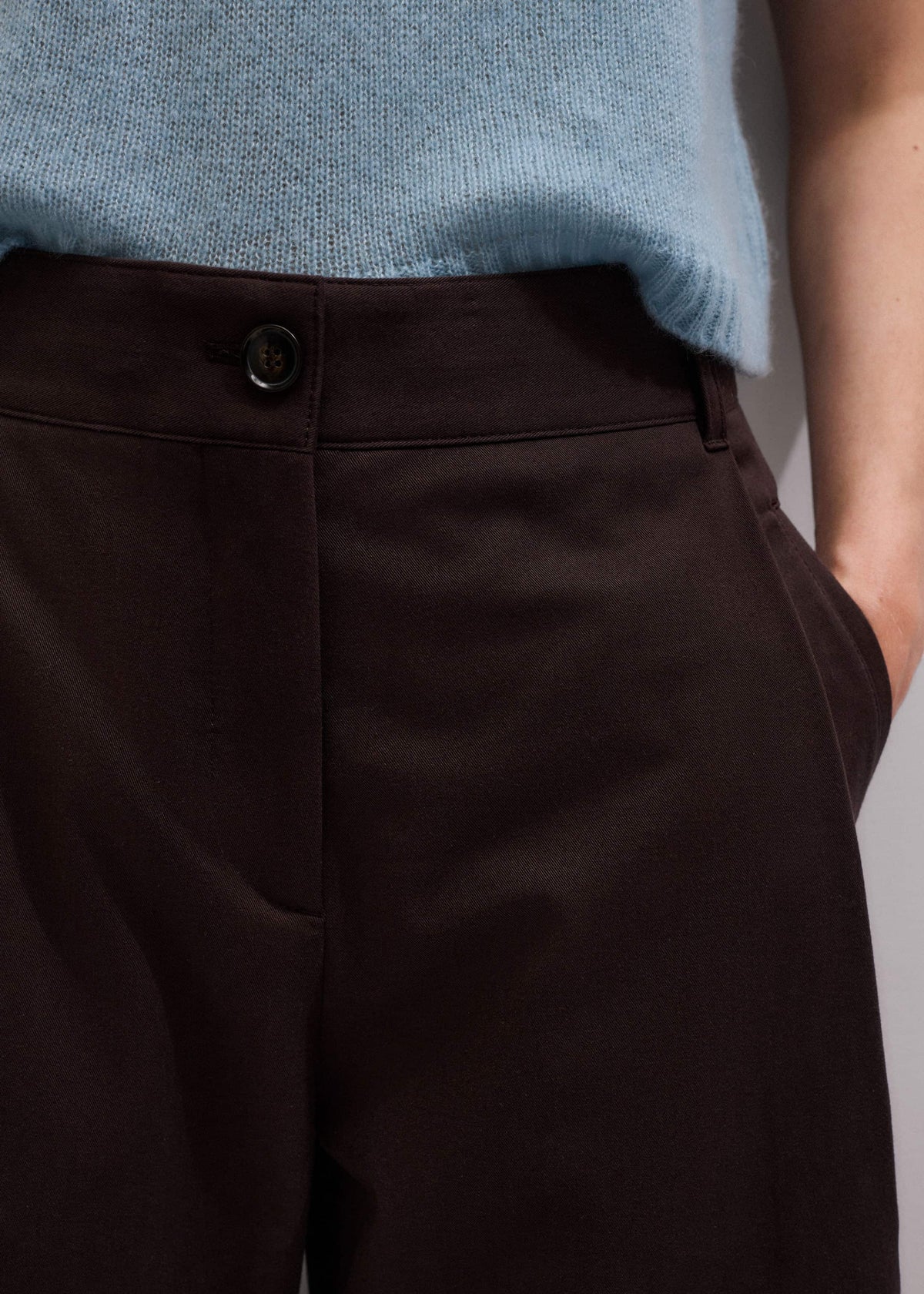 ME+EM Clothing Chocolate Brown Clever Tapered Chino