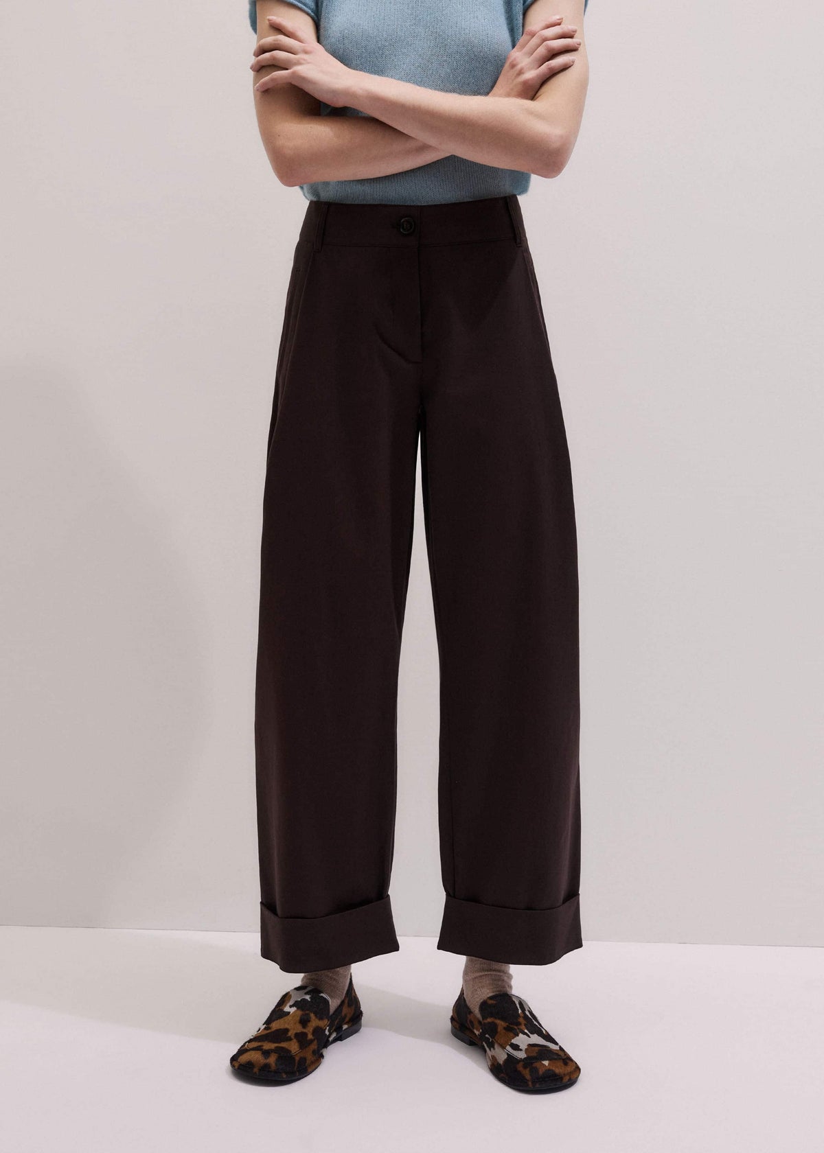 ME+EM Clothing Chocolate Brown Clever Tapered Chino