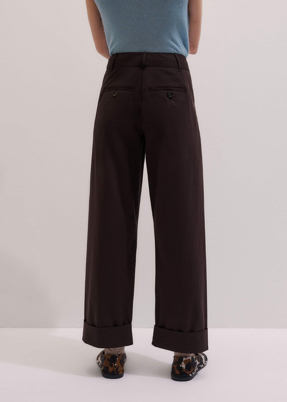 ME+EM Clothing Chocolate Brown Clever Tapered Chino