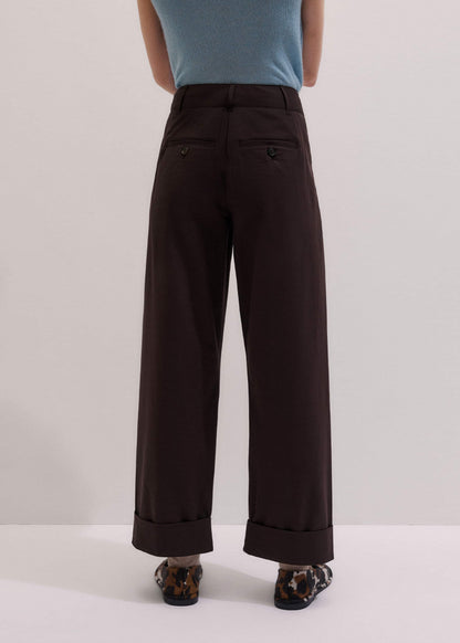 ME+EM Clothing Chocolate Brown Clever Tapered Chino