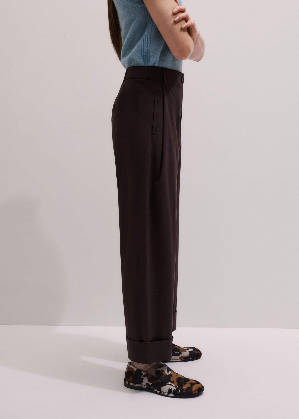 ME+EM Clothing Chocolate Brown Clever Tapered Chino