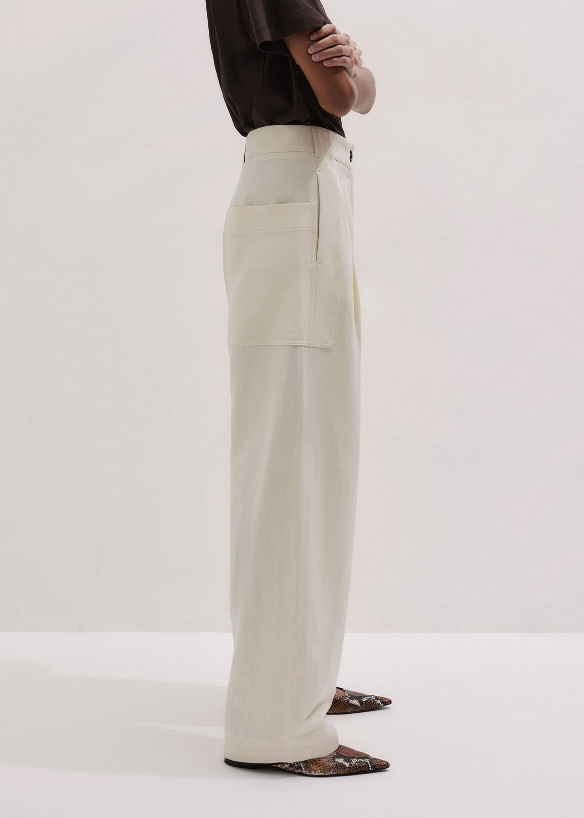 ME+EM Clothing Chalk Extreme Taper Pant