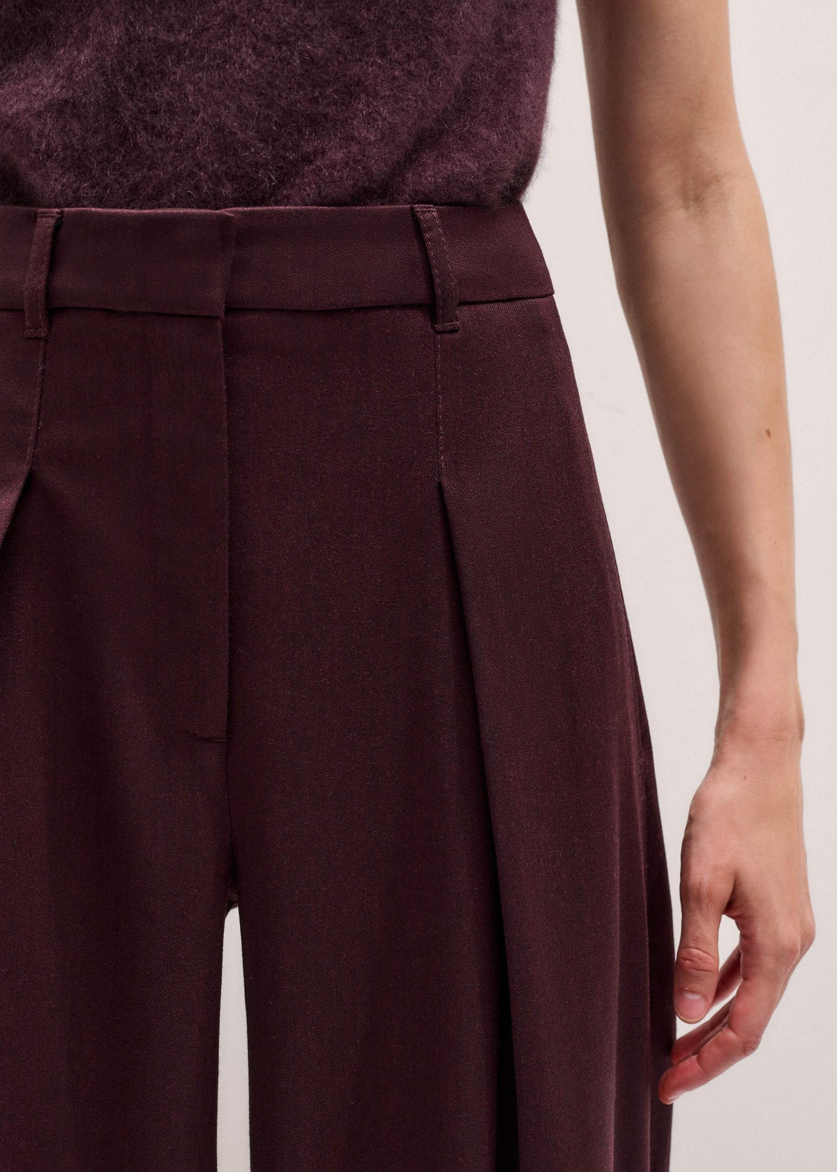 ME+EM Clothing Red Tapered Pant