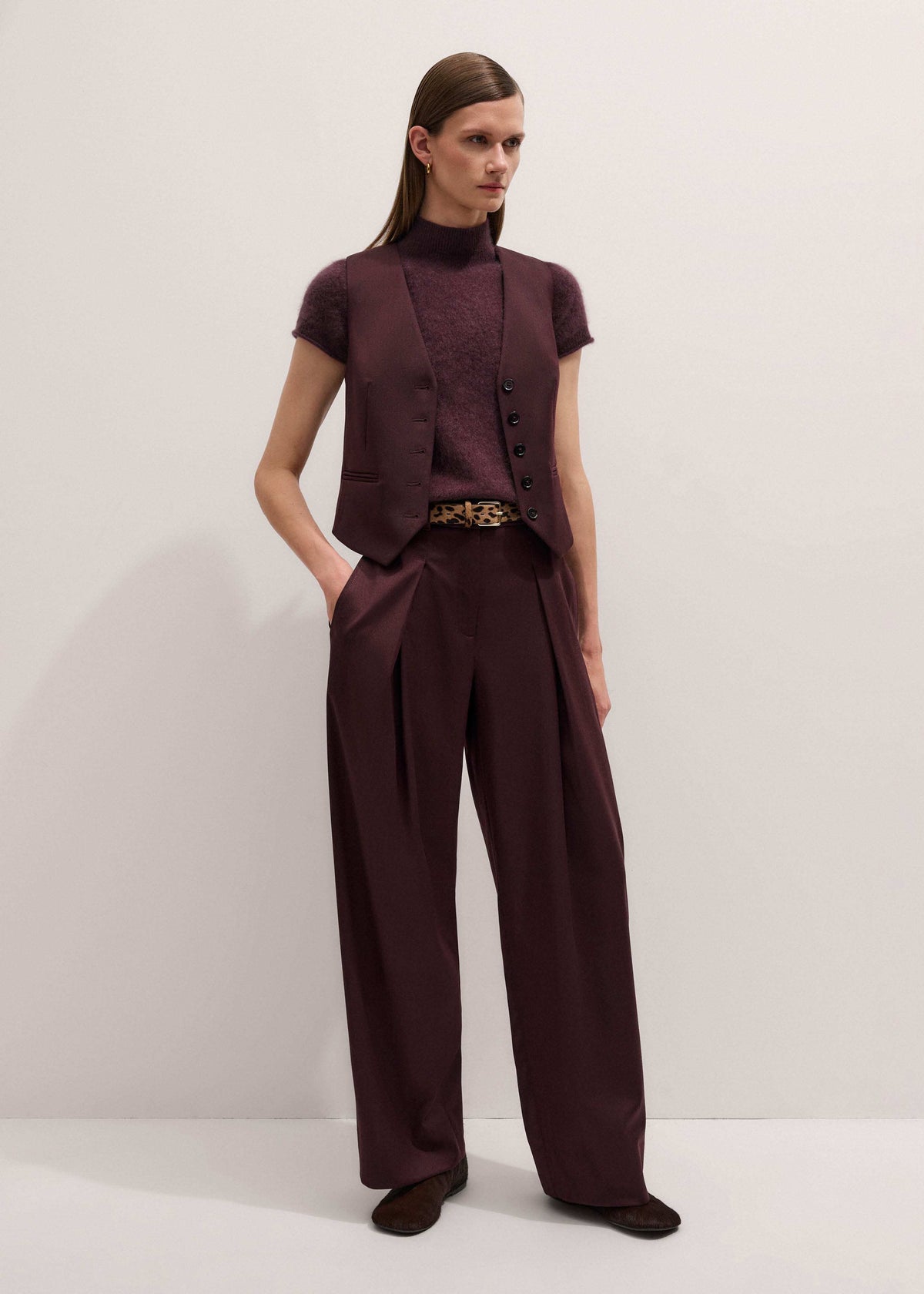 ME+EM Clothing Red Tapered Pant