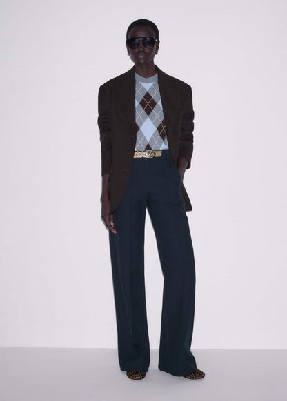 ME+EM Clothing Navy Tailored Leg Elongator Pant