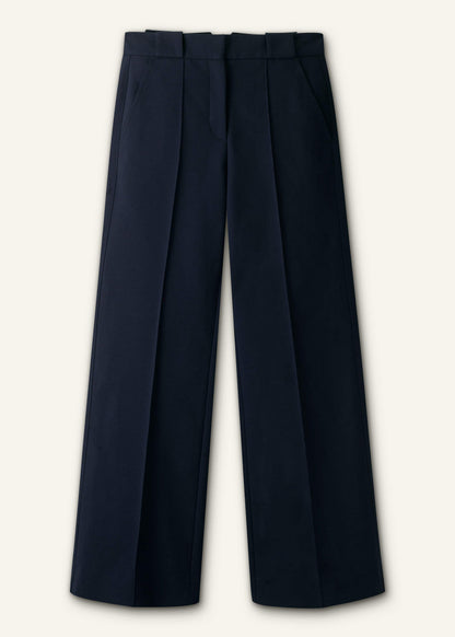 ME+EM Clothing Navy Tailored Leg Elongator Pant