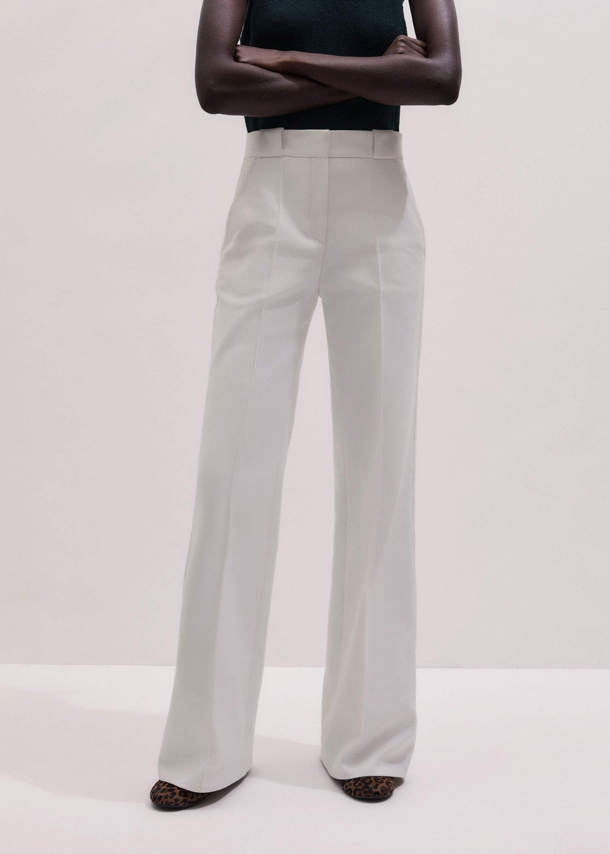 ME+EM Clothing Ivory Everyday Leg Elongator Pant
