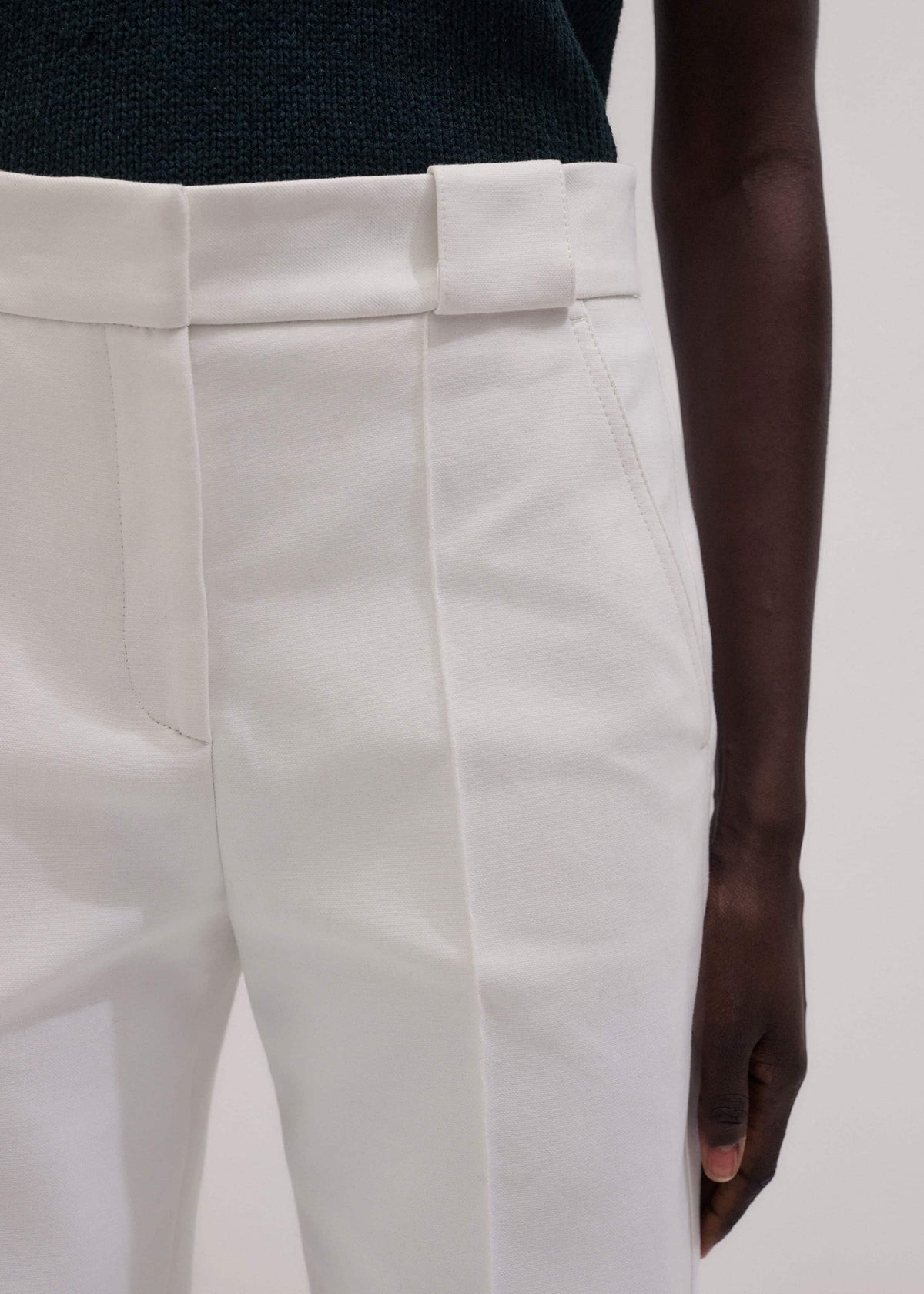 ME+EM Clothing Ivory Everyday Leg Elongator Pant