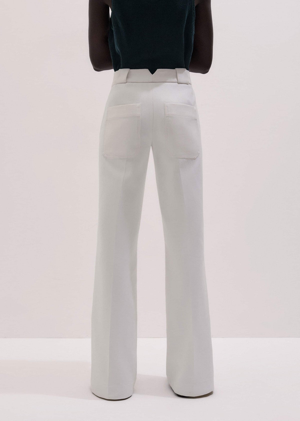 ME+EM Clothing Ivory Everyday Leg Elongator Pant