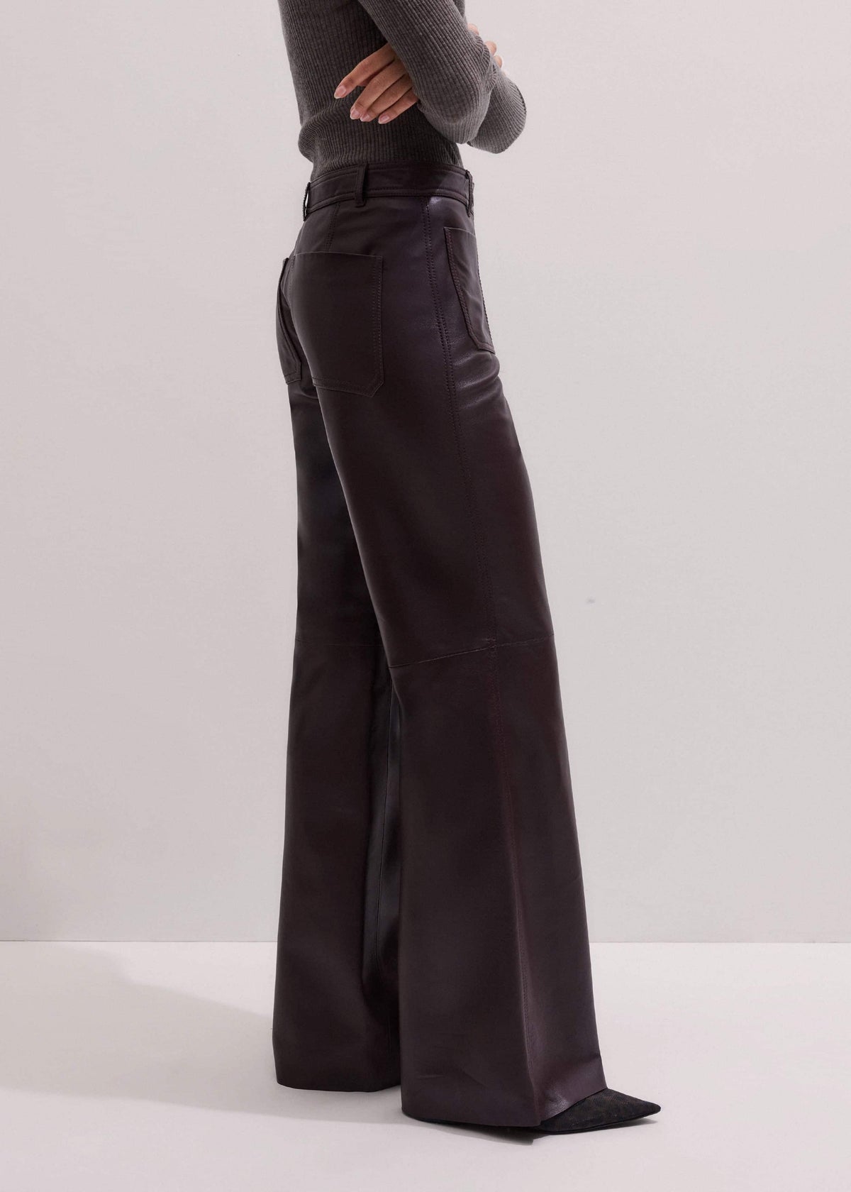 ME+EM Clothing Red Boot Cut Pant