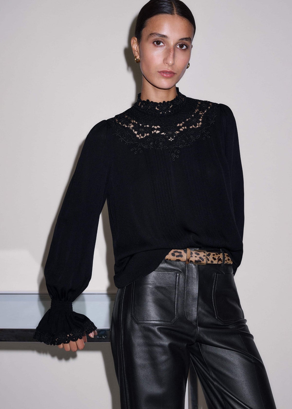 ME+EM Clothing Black Boot Cut Pant