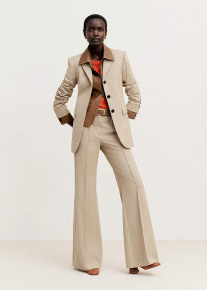 ME+EM Clothing Sand Tailored Leg Elongator Pant