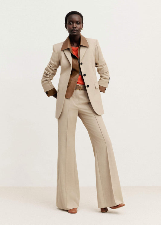 ME+EM Clothing Sand Tailored Leg Elongator Pant