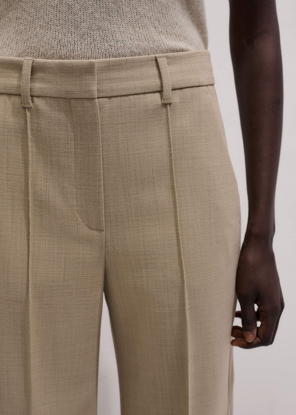 ME+EM Clothing Sand Tailored Leg Elongator Pant
