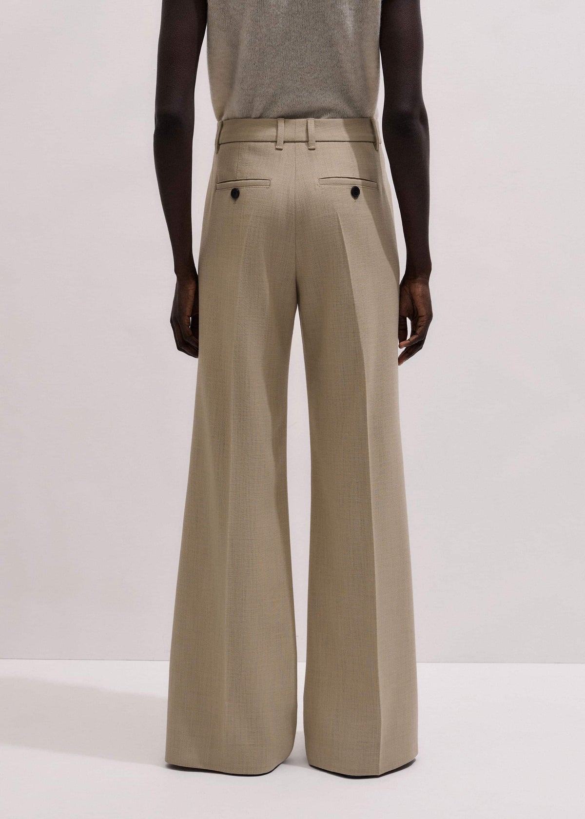 ME+EM Clothing Sand Tailored Leg Elongator Pant