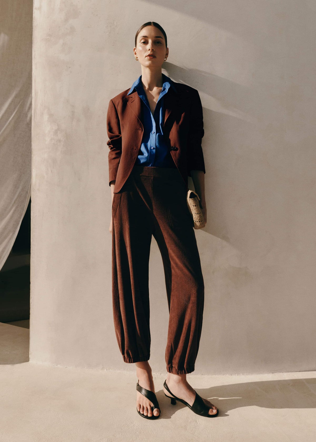 ME+EM Clothing Cinnamon Brown Relaxed Sweatpant