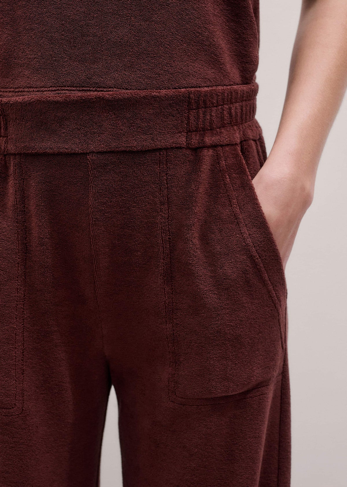 ME+EM Clothing Cinnamon Brown Relaxed Sweatpant