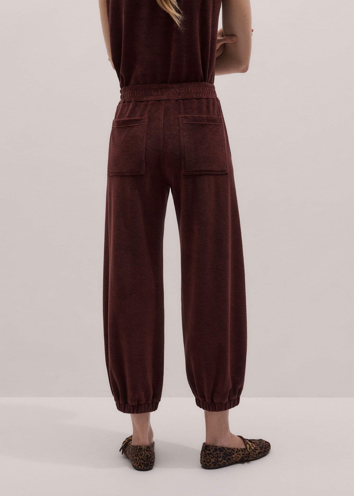 ME+EM Clothing Cinnamon Brown Relaxed Sweatpant