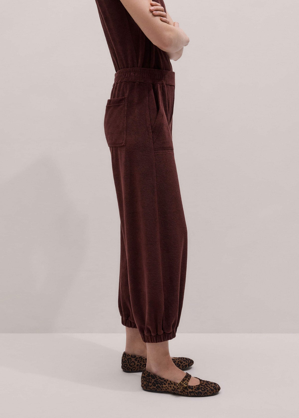 ME+EM Clothing Cinnamon Brown Relaxed Sweatpant