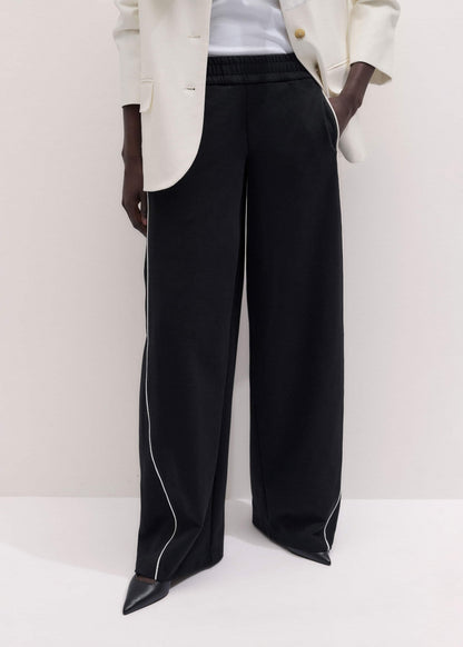 ME+EM Clothing Black Wide Barrel Track Pant
