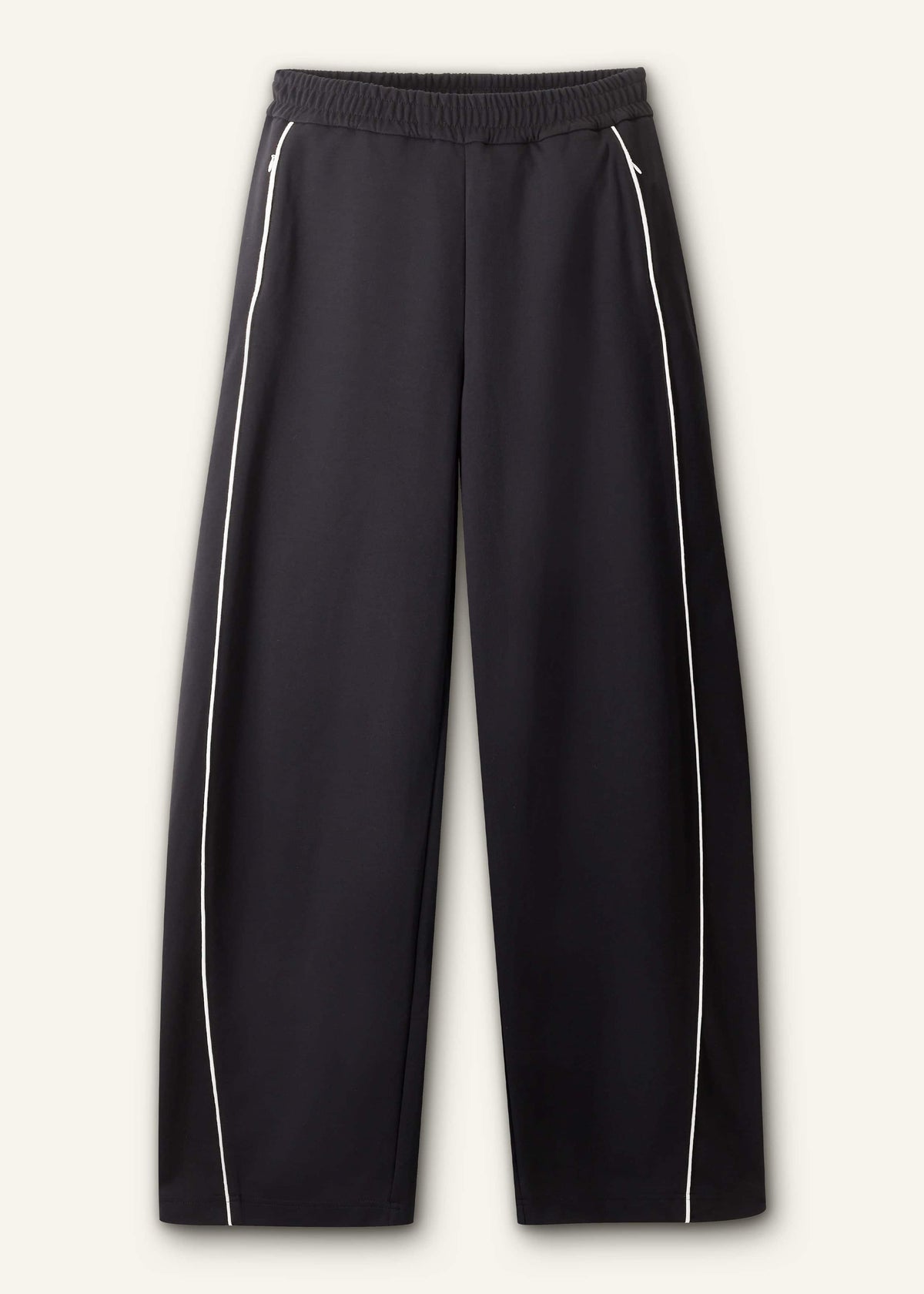 ME+EM Clothing Black Wide Barrel Track Pant